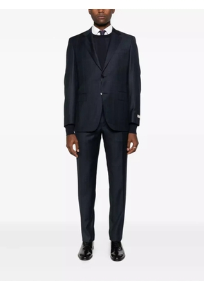 Canali plaid wool suit - Black