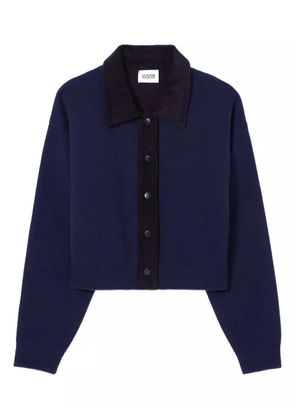 Claudie Pierlot collared wool cardigan - Blue