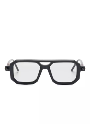Kuboraum geometric-frame glasses - Black