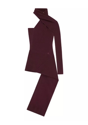 Courrèges one-shoulder mini dress - Red