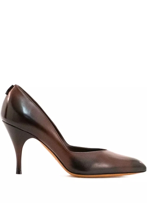 Miu Miu 70mm pointed toe heel pumps - Brown