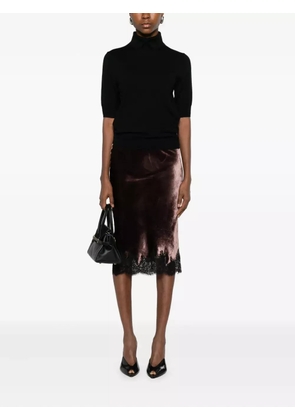 HERSKIND merino wool polo shirt - Black