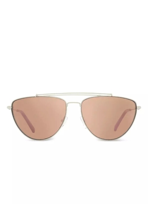DVF Diane von Furstenberg Krista pilot-frame sunglasses - Silver