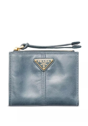 Prada small leather wallet - Blue