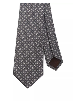 Canali patterned tie - Grey