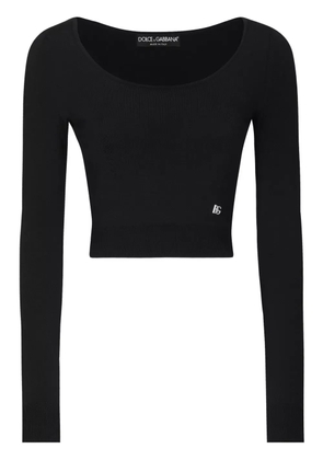 Dolce & Gabbana ribbed knit top - Black