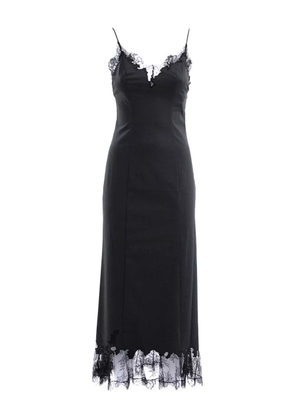 STAUD lace trim maxi dress - Black