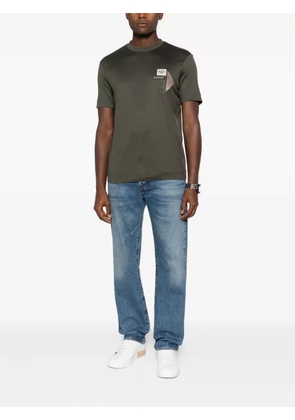 Emporio Armani patch-embellished T-shirt - Green