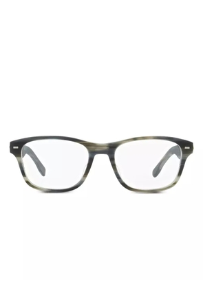 Zegna 5013F patterned rectangular glasses - Grey