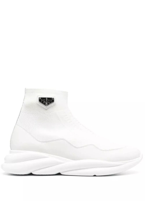 Philipp Plein Skywalker runner sock-sneakers - White