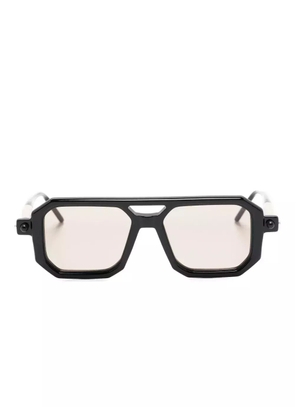 Kuboraum geometric-frame glasses - Black