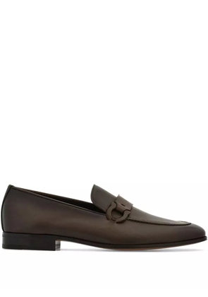 Ferragamo Gancini loafers - Brown