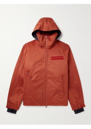Zegna - Convertible Leather-Trimmed Cashmere Down Hooded Ski Jacket - Men - Red - M