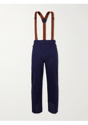 Zegna - Straight-Leg Shell-Trimmed Cashmere Ski Salopettes - Men - Blue - IT 48