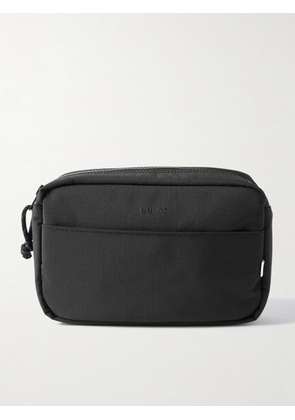 NN07 - Logo-Print Recycled-Ripstop Wash Bag - Men - Black