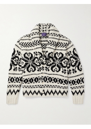 Ralph Lauren Purple Label - Shawl-Collar Cashmere-Jacquard Cardigan - Men - Black - S