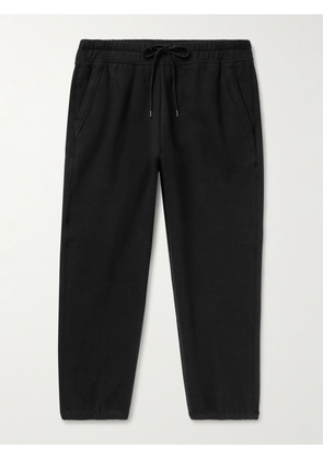 James Perse - Cozy Tapered Cotton-Blend Jersey Sweatpants - Men - Black - 1