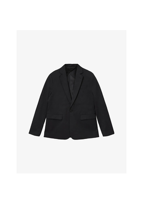 Mens Allsaints Rebel Peak-Lapel Single-Breasted Stretch Cotton-Blend Blazer