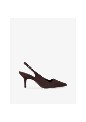 Womens Carvela Spirited Suede Heeled Slingback Courts