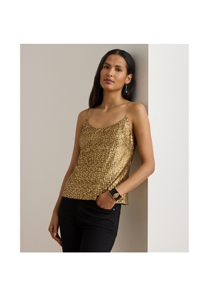 Sequined Mesh Camisole