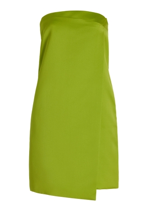 Philosophy di Lorenzo Serafini - Strapless Duchess Satin Mini Dress - Green - IT 40 - Moda Operandi
