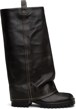 Acne Studios Brown Leather Boots