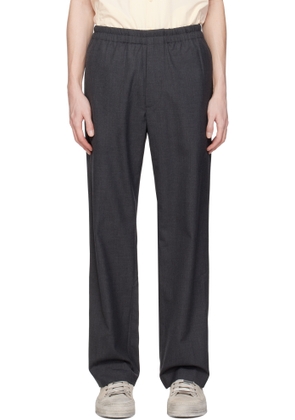 DOCUMENT Gray English Wool Four Pocket Trousers