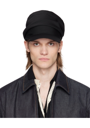 Y's For Men Black Drape Cap