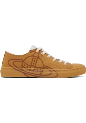 Vivienne Westwood Tan Low-Top Plimsoll Sneakers