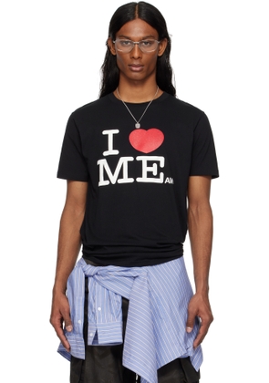 Ashley Williams SSENSE Exclusive Black 'I Heart Me' Danny T-shirt