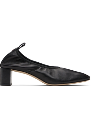 Aeyde Black Narissa Ruched Heels