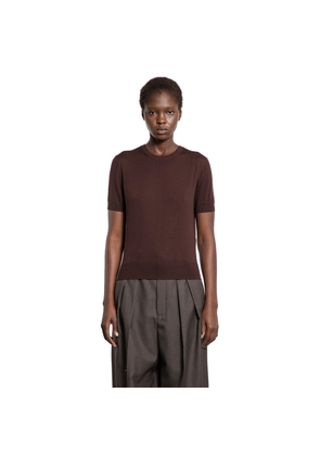 Short Sleeves Sweater in Wool