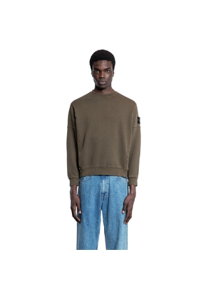 STONE ISLAND MAN GREEN SWEATSHIRTS