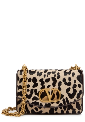 Valentino Garavani Vain Small Cow-print Leather and Calf-hair Shoulder bag - Leopard - One Size