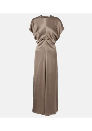Toteme Draped satin maxi dress