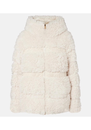 Moncler Verie macrame teddy down jacket