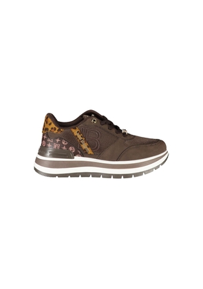Laura Biagiotti Brown Polyester Women Sneaker - EU36/US6