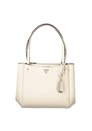 Guess Jeans White Polyethylene Handbag