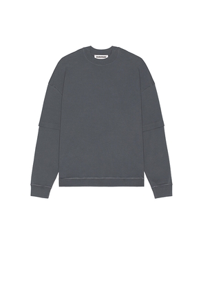 DARKPARK Troy Double Sleeve Tee in Grey. Size L. Also in M, S, XL/1X.