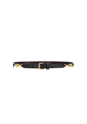 FRAME Jewelery Detail Belt in Black. Size XL. Also in L.