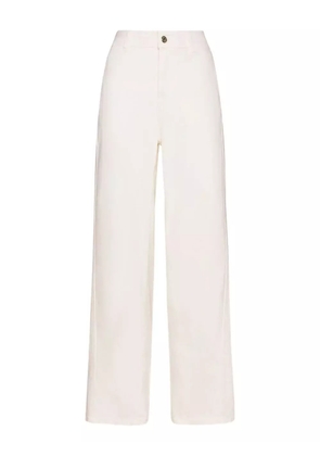 ELENA MIRO` button trousers - White