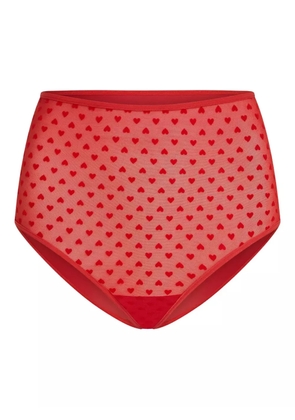 Marlies Dekkers heart-pattern high-waist briefs - Red