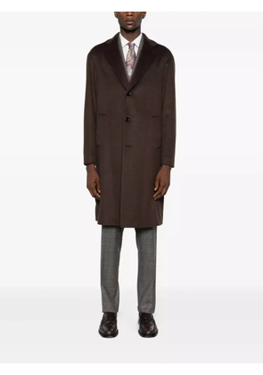Lardini notched-lapels coat - Brown