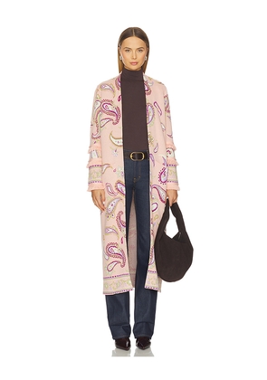 Hayley Menzies Dex Jacquard Duster in Rose. Size L. Also in M, S, XL, XS.
