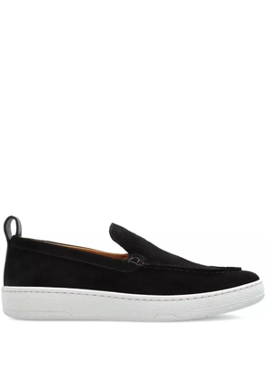 Lanvin topstitched pull-tab sneakers - Black