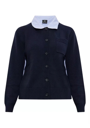 PS Paul Smith buttoned pocket cardigan - Blue