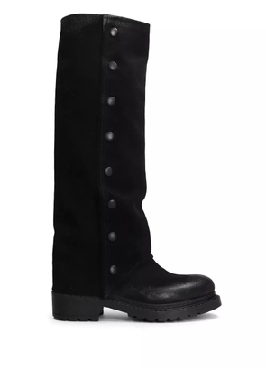 Metisse button-details knee-high boots - Black