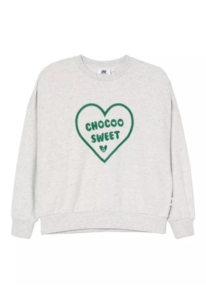 CHOCOOLATE logo-embroidered sweatshirt - Grey