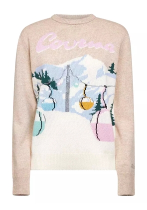 MC2 Saint Barth graphic-print sweater - Neutrals