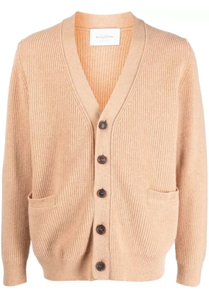 Ballantyne V-neck wool cardigan - Neutrals